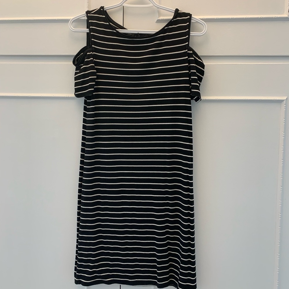 Striped White House Black Market Dress